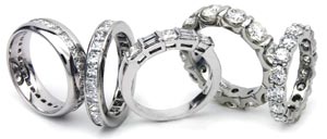 Variety of Diamond Rings